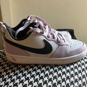 Nike Light Pink and Black Athletic Shoes